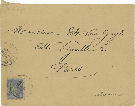 Lettre de Théo Van Gogh à son frère Vincent Unname10