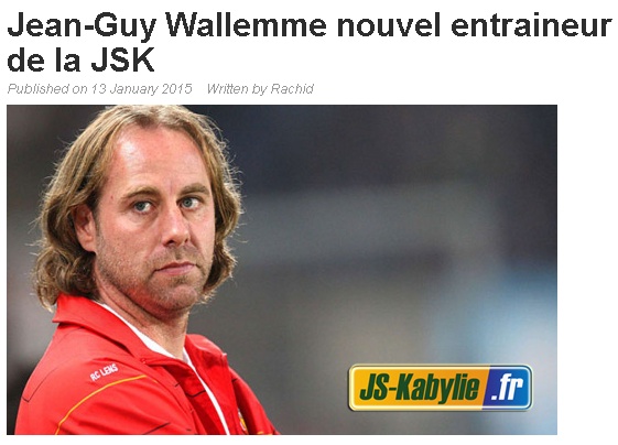 [Entraineur] Jean-Guy WALLEMME 20150118