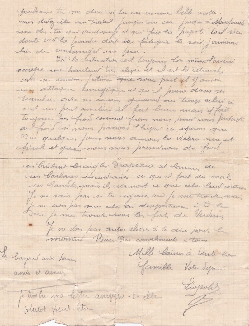 Lettre De Poilus Bataille De Verdun Lettre de Poilus