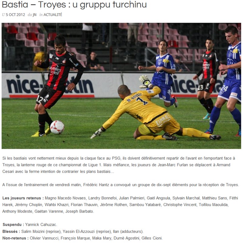 Bastia 3-2 Troyes G10