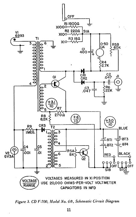 Circuit - Un projet de compteur geiger à transistors Cdv70010