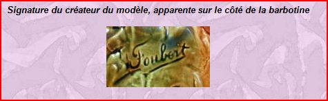 Porte parapluie barbotine "d'orchies" signé foubert  Captur48