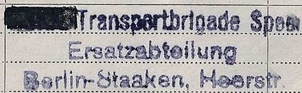 "StabsHelferine TransportKorps Speer" 0000011