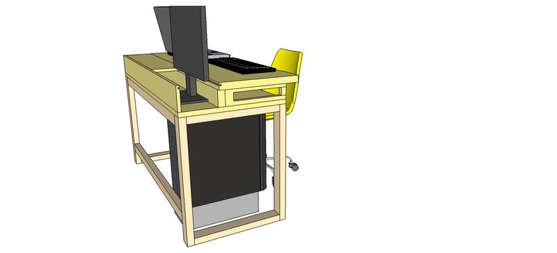 [Pas à pas]Un bureau, des caissons, un piètement fer Bureau16