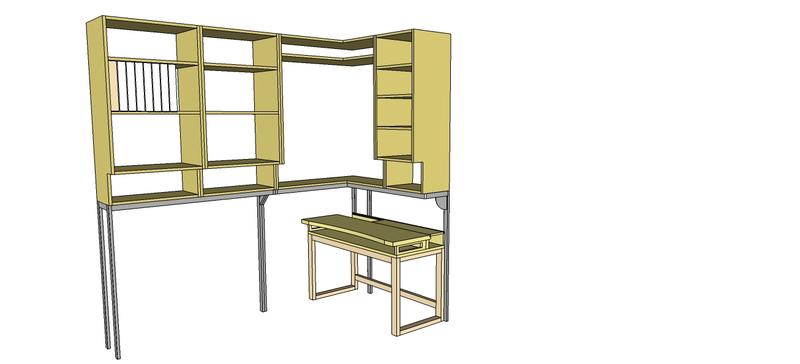 [Pas à pas]Un bureau, des caissons, un piètement fer Bureau18