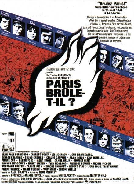 Paris brûle-t-il ? 1965 . Réné Clément . Affich15