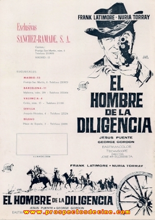 furie apache - La furie des Apaches . El hombre de la diligencia . 1964 . José Maria Elorrieta. Guia-e11