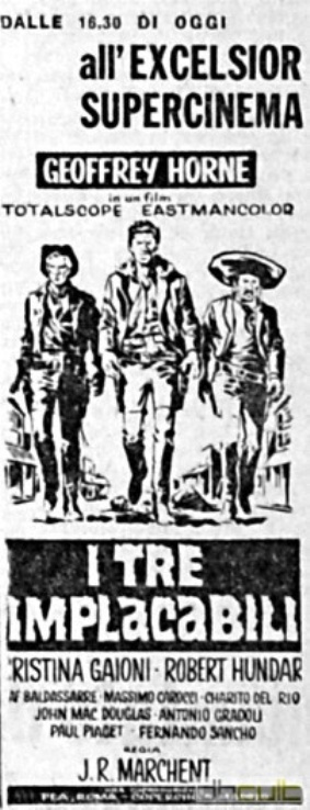 Trois cavaliers noirs . Tres Hombres Buenos . 1963. J.L. Romero Marchent. Zadit310