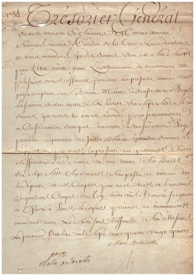 Lettres de Marie-Antoinette à des destinataires inconnus  - Page 2 _5712