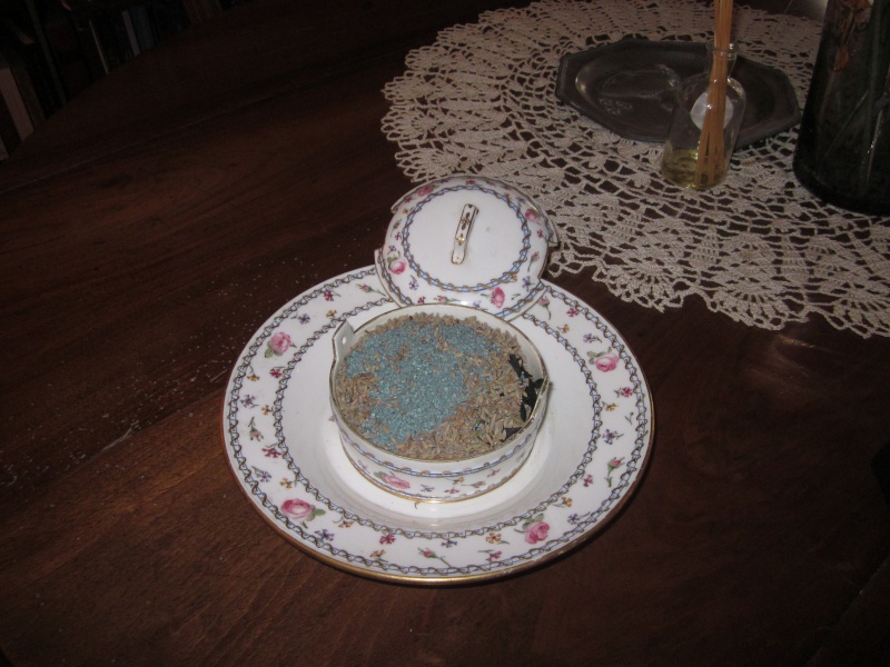 Le service en porcelaine de Sèvres  "double filet bleu, roses et barbeaux" de Marie-Antoinette Beurri11