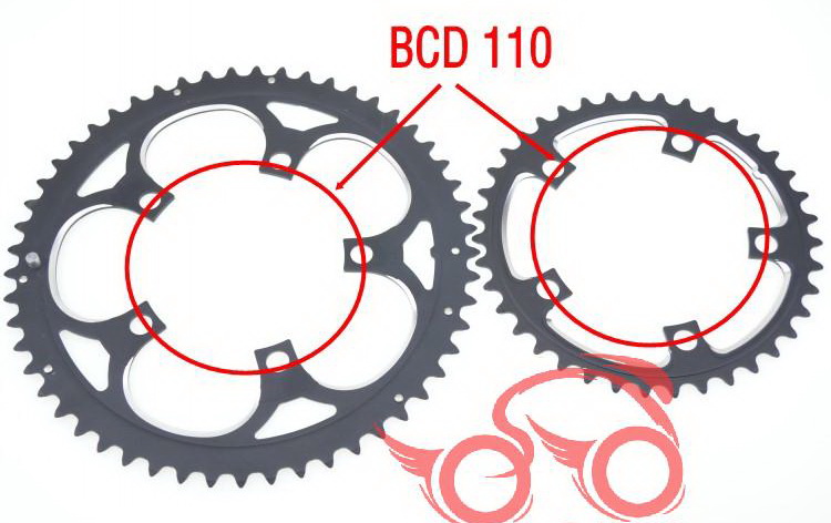 100%新，BCD110公路車盤片 53T/39T壓縮盤改標准盤 公路/折疊車標准盤片 Tb2qff10