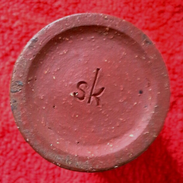 Small pottery vase marked sk - Sibylle Karrenberg-Dresler, Germany 20150214