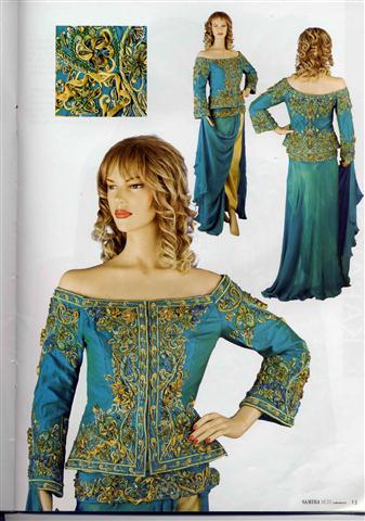 أزياء جزائرية حديثة من مجلة سميرة رقم 21 Robes Algériennes du Samira  File0023
