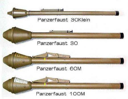 panzerfaust les differents modeles Panzer10
