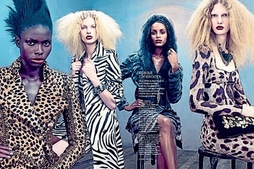 jamaican modelsl hit russian Vogue again Sharif10