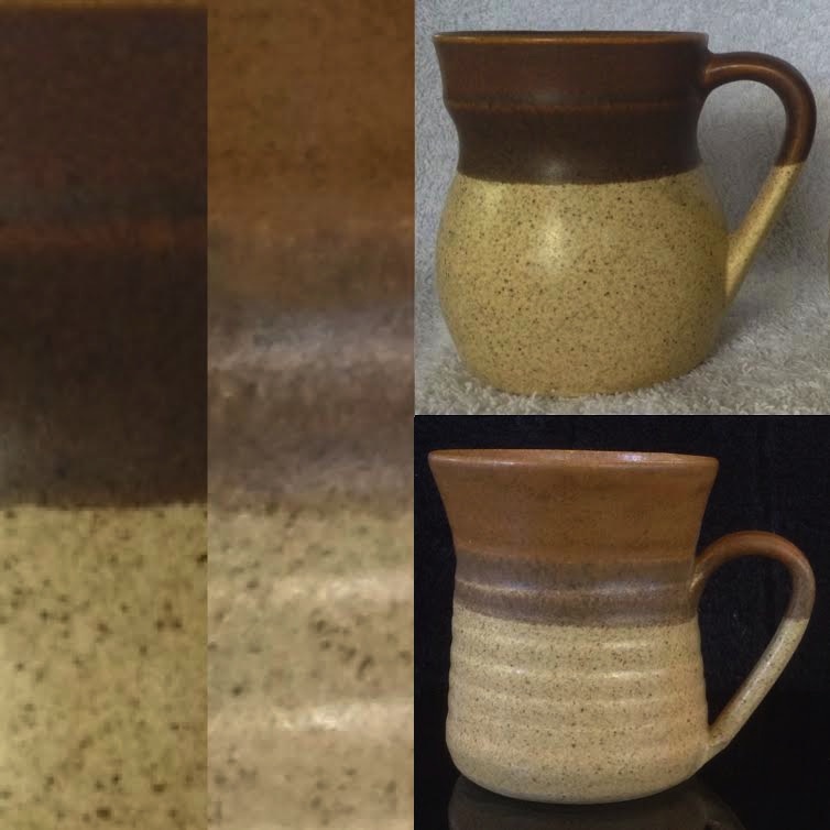 TWO handpotted Parker Pottery mugs Hpp210