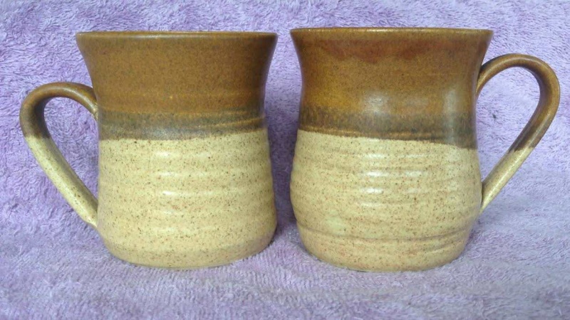 pottery - TWO handpotted Parker Pottery mugs Hppm2110