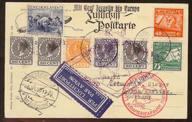 stempel - Südamerikafahrt 1930 (Rundfahrt-) Post nach Friedrichshafen" - Seite 5 57_p_n10