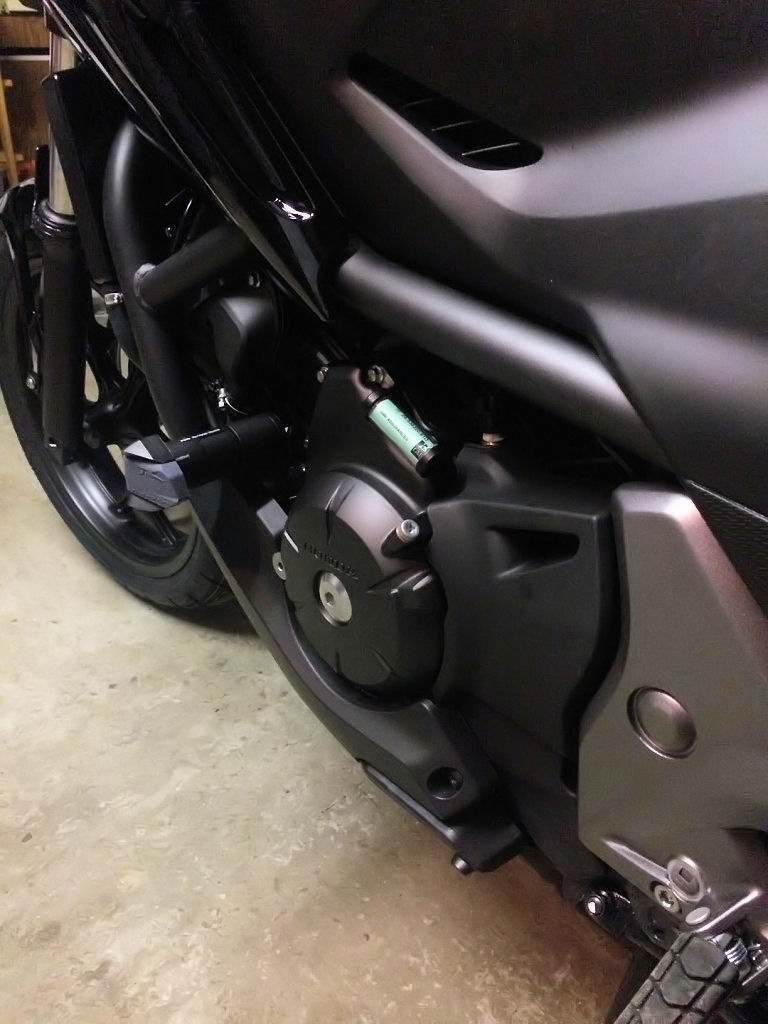 Protection fourches et porte vignette honda NC 750 X DCT Img_5715
