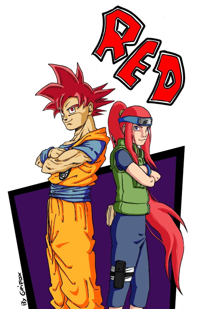 Kushina x Goku (Dragon Ball) Red_by10