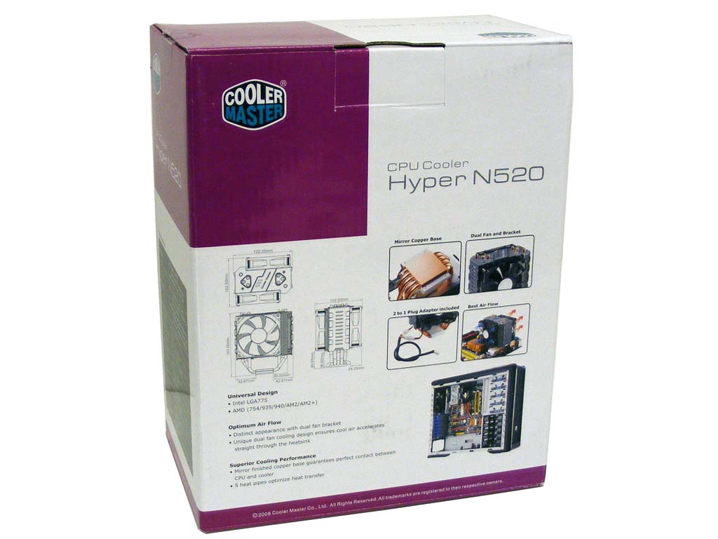 Cooler Master Hyper N520 CPU Cooler 211