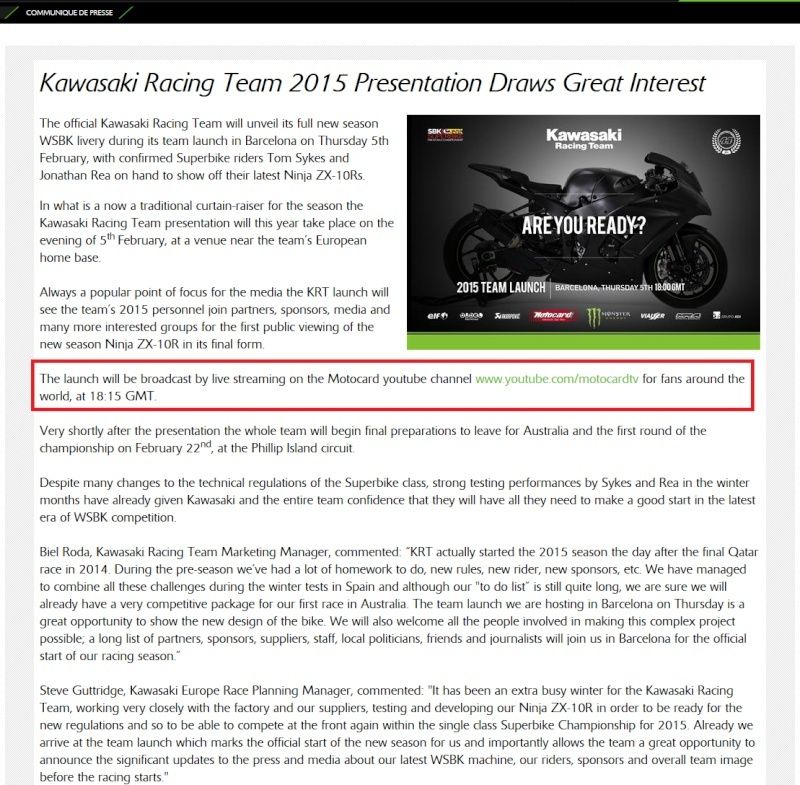 [OFFICIELLES KAWASAKI] Kawasaki Racing Team 2015 Presentation Sans_t16