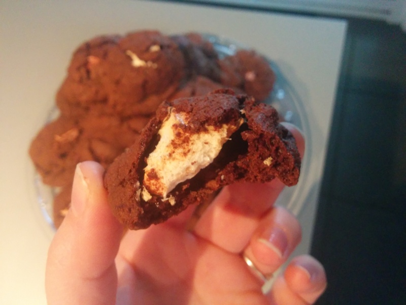 cookie au chocolat et coeur à la guimauve Cookie10