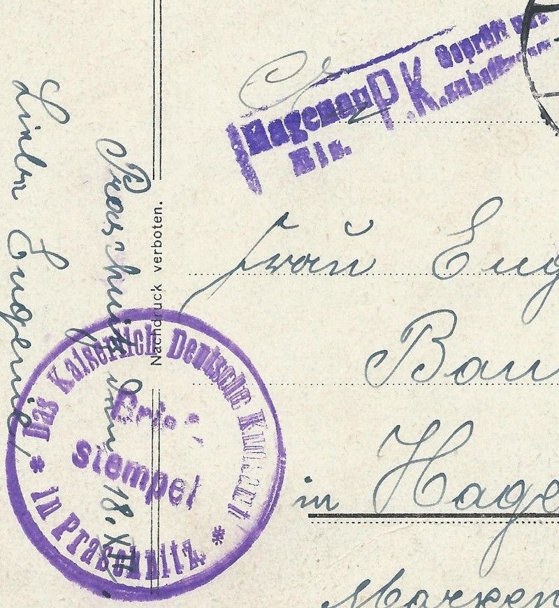 1916 - Pologne vers Hagenau - Texte en Allemand ou Alsacien Elsass10