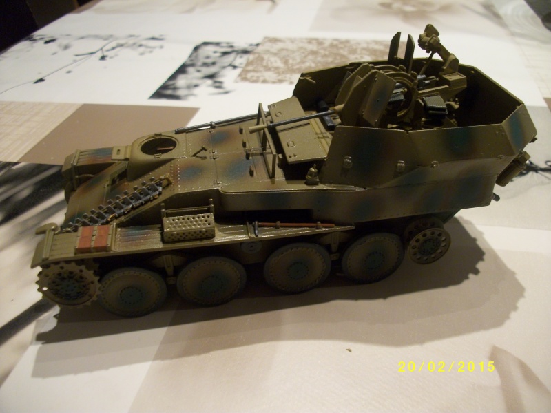 Sd.Kfz. 140 Flakpanzer 38 (t) Gepard [ITALERI 6461 ] ferme brûlée deuxième version (Diorama terminé). 00312