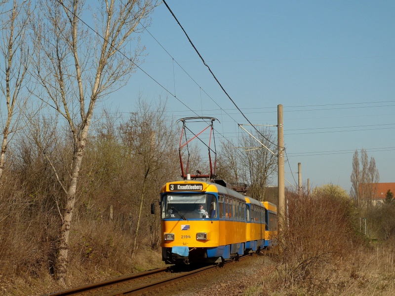 Straßenbahn und Bus in Leipzig Linie_14