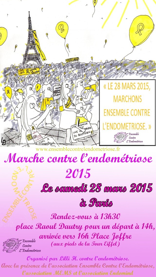 rencontre pré-marche contre l'endométriose 2015 - Paris Affich13