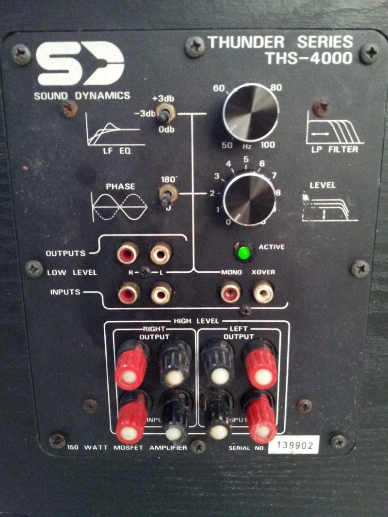 Sound Dynamics THS4000 Canada 15 inch Powered Subwoofer ( Sold)