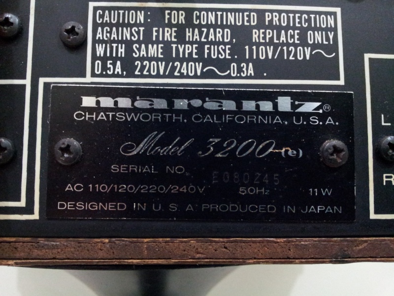 Vintage Marantz 3200 Pre-Amplifier with Phono ( sold) 20150218