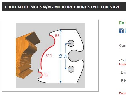 Cotation fer toupie n°247 Captur35