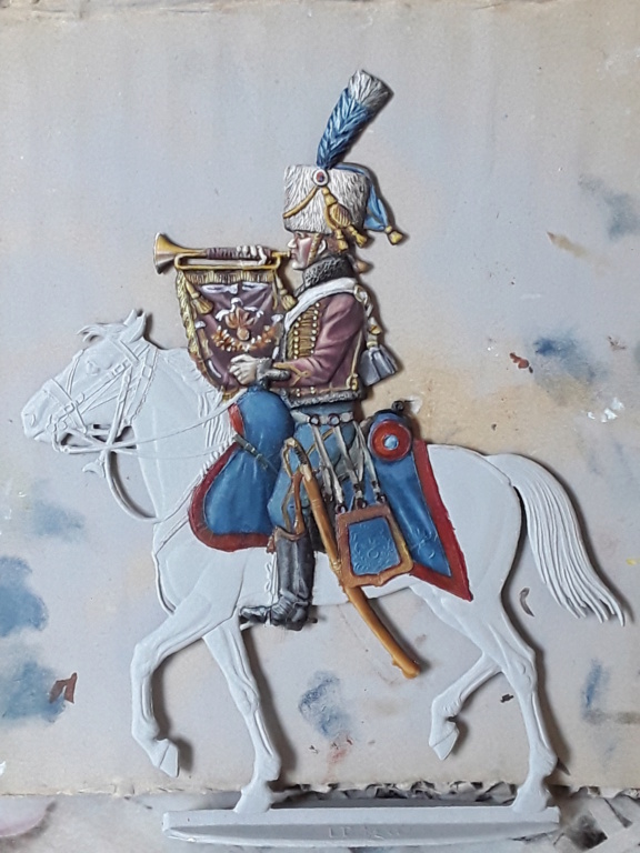   Trompette  Artillerie à cheval de la garde 1802 /1804   quadriconcept  75 mm 20220413