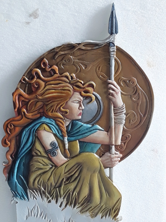 BOADICEE reine des Icenes Sculpté par Sandrine Canivet 20220477
