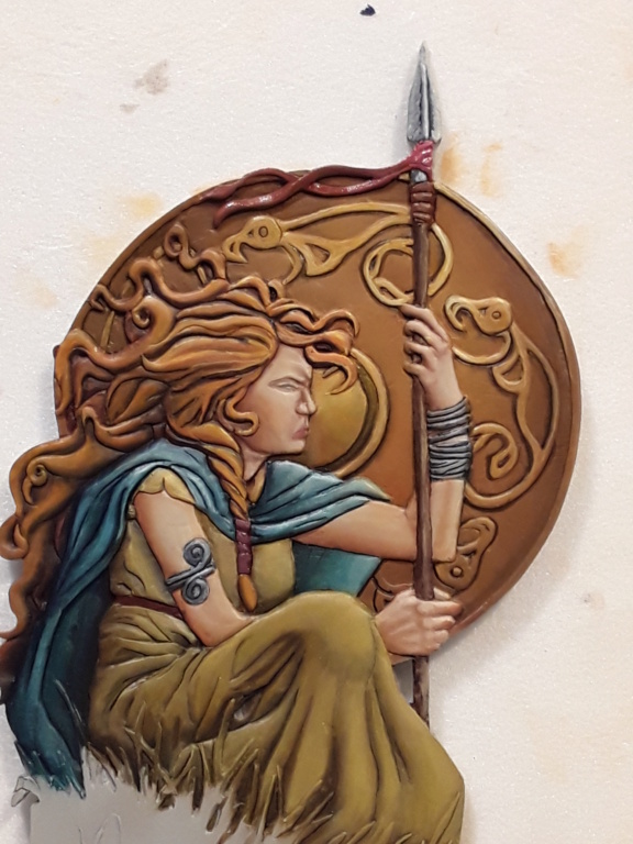 BOADICEE reine des Icenes Sculpté par Sandrine Canivet 20220480