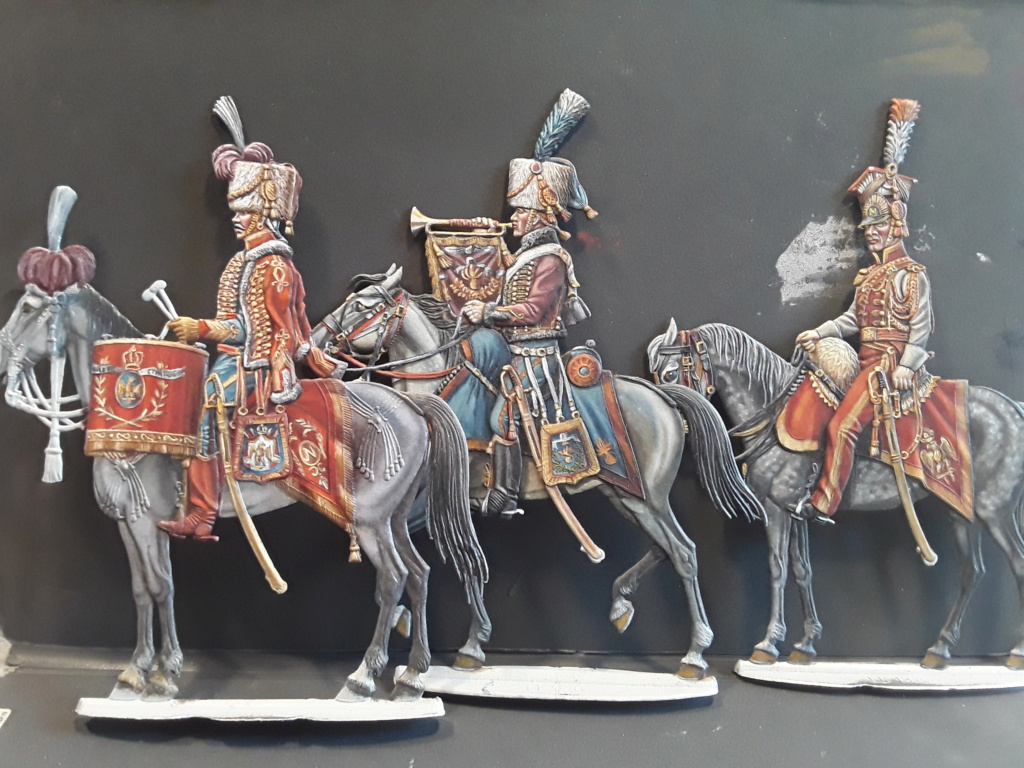 Trimballer des chasseurs de la garde  1802 1804     Quadriconcept 75 mm  peinture à l huile  20220516