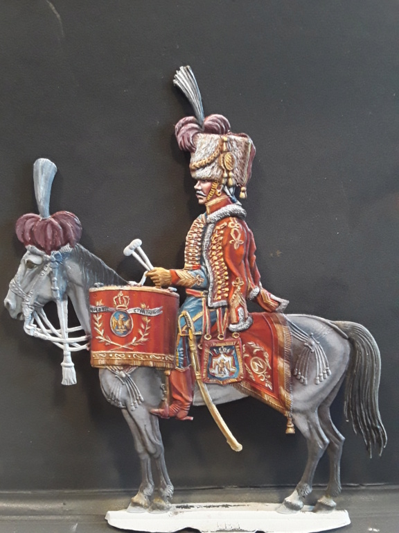 Trimballer des chasseurs de la garde  1802 1804     Quadriconcept 75 mm  peinture à l huile  20220517