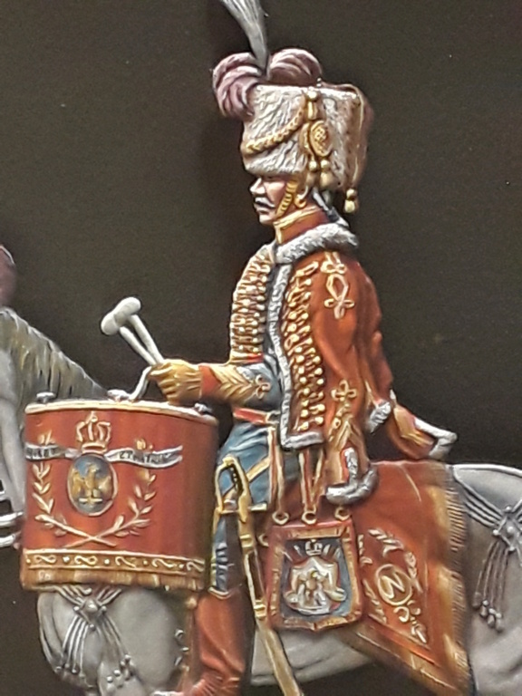 Trimballer des chasseurs de la garde  1802 1804     Quadriconcept 75 mm  peinture à l huile  20220518