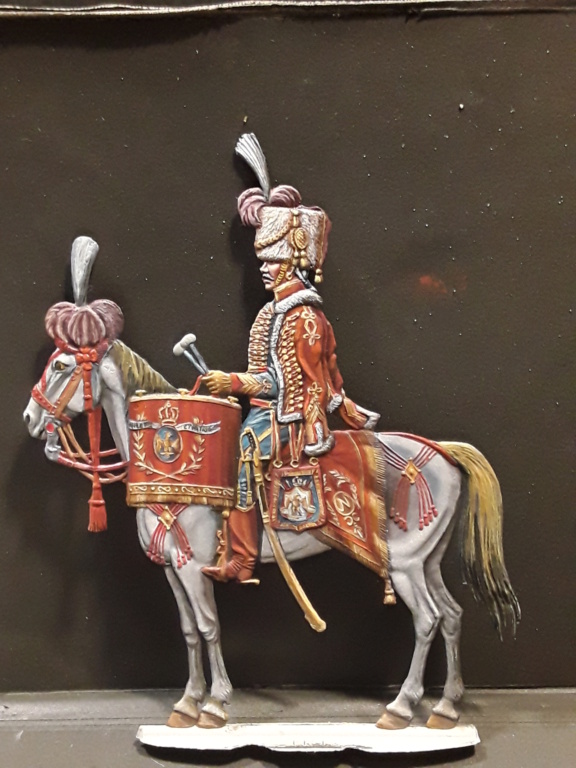 Trimballer des chasseurs de la garde  1802 1804     Quadriconcept 75 mm  peinture à l huile  20220523