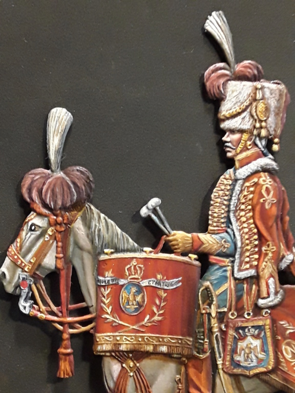 Trimballer des chasseurs de la garde  1802 1804     Quadriconcept 75 mm  peinture à l huile  20220534