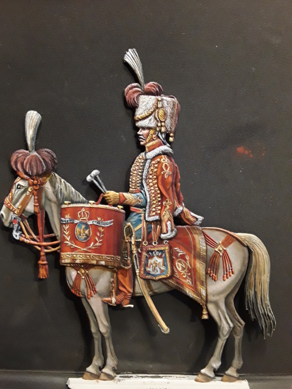 Trimballer des chasseurs de la garde  1802 1804     Quadriconcept 75 mm  peinture à l huile  20220535