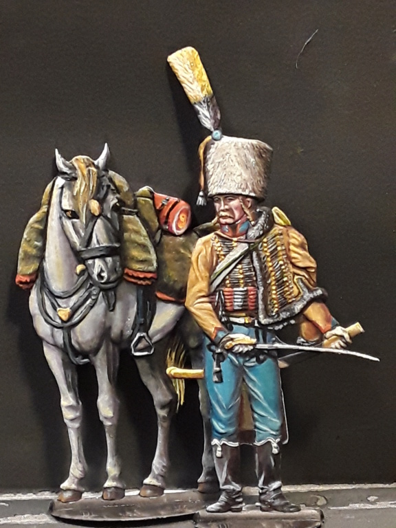 TROMPETTE DU 9 EME BIS REGIMENTS DE HUSSARD   QUADRICONCEPT 75 MM 20230417