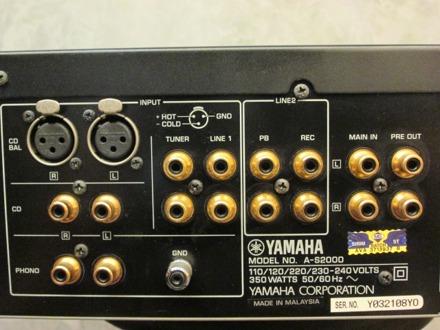 Yamaha-A-S2000-Stereo Amplifiers-(Used) A-s20018