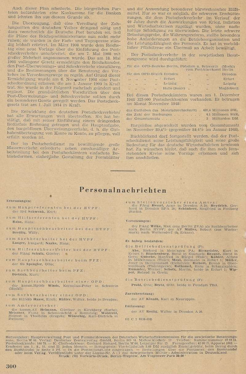 Amtsblätter DDR - Jahrgang 1949 30010