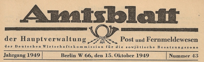 Amtsblätter DDR - Jahrgang 1949 Scann164