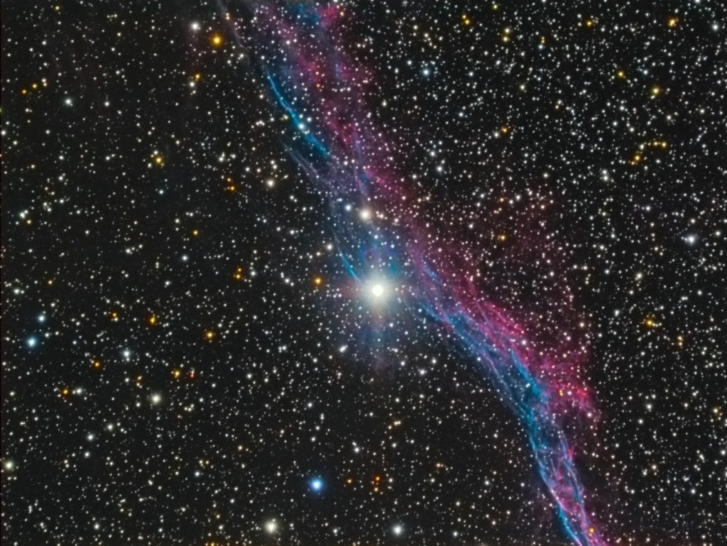 NGC6960: le Balai de Sorcière Lrgb710
