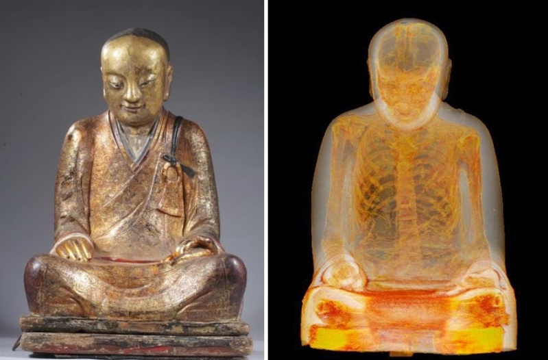 [Archéologie] Une momie de moine découverte dans une statue de Bouddha Buddha10