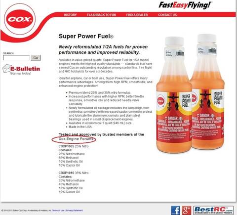 cox 049 fuel